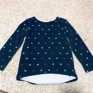 🌻 Heart long sleeved tee- size 2T